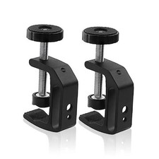 Universal C-Clamp With 1/4 And 3/8 Thread Hole For Desktop Mount Holder LCD picture