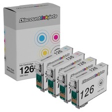 Reman Ink for Epson 126 Cartridge set of 4 T126120 T126220 T126320 T126420 picture