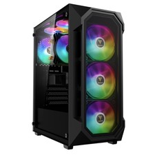 GAMDIAS ATX Mid Tower Gaming Computer PC Case Tempered Glass, Built-in 4X 120... picture