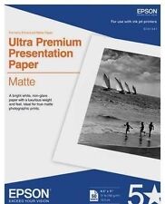 Epson Ultra Premium Ink Jet Presentation Paper MATTE 8.5x11 Inches 50 Sheets picture