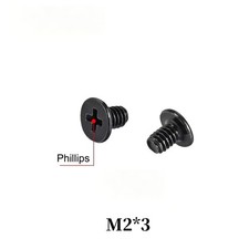 New Laptop Notebook Computer Screws Phillips Head Bolt Screw Black 100pcs M2x3mm picture