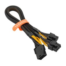 8 Pin PCIe Splitter Cable, GPU VGA 8 Pin Female to Dual 8 Pin (6+2) Male PCI ... picture