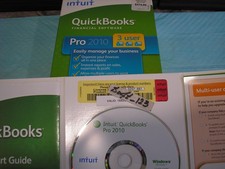 =3 USER VERSION= INTUIT QUICKBOOKS PRO 2010 FOR WINDOWS PC =LIFETIME LICENSE= picture