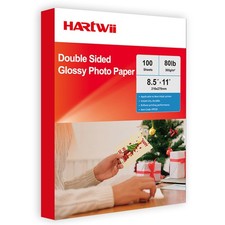 300gsm Double Sided Glossy Thick Photo Paper 100 Sheets 8.5x11 Inches for Ink... picture