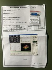 (2X)New LC Fiber Optic LC/UPC-3DB Attenuator with test and geometry measurements picture