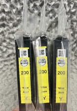 EPSON 200 Yellow 3x Pack Lot Standard Capacity Dura Brite Ultra Ink Expires 2026 picture