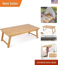 Large Size Floor Desk Floor Table Tray with Folding Legs Adjustable Low Coffe... picture