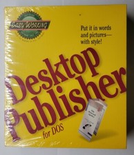Spinnaker Easy Working Desktop Publisher for DOS Big Box PC Software 1993 picture