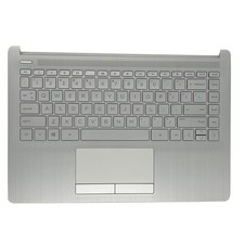 L48648-001 New Palmrest W/Keyboard&Touchpad Silver for HP 14-CF 14-DK 14-DP US picture