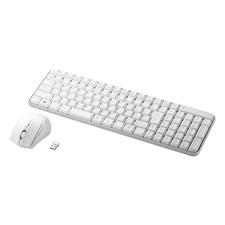 Sanwa Supply Wireless Keyboard with Mouse white picture