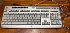 HP MODEL RT7H10 PS/2 MULTIMEDIA WINDOWS KEYBOARD VINTAGE picture