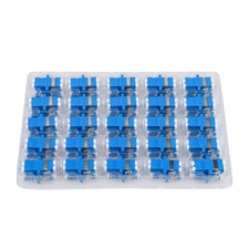 50 PCS LC/UPC Fiber Optic Coupler Duplex Singlemode Cable Adapter Internet picture
