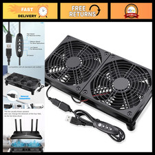 240mm Router Fan Cooler - Adjustable L/M/H Speed Control, USB Powered, DC 5V picture