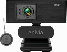 Upgraded Full HD 1080P Webcam with USB Plug, Privacy Cover- Computer Web picture