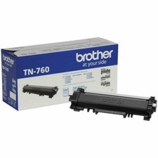 Genuine OEM Brother TN760 Black Toner Cartridge — New Sealed picture