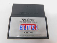 Vectrex HP-3000 Blitz Vintage Arcade Game Cartridge + Overlay + Manual (nice) picture