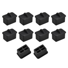 SFP-A Port Anti-Dust Stopper Cap Cover Black Silicone 10pcs picture