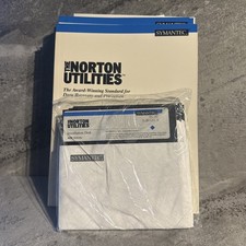 Symantec Norton Utilities Ver 6.01 5.25 Floppy Disks for Vintage IBM PC Sealed picture