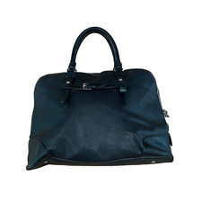 Tumi Black Leather Villa Nivelle Business Satchel bag Laptop Travel Briefcase  picture