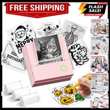Monochrome PM290C Mini Sticker Printer – Ideal Gift for Students & Creatives picture