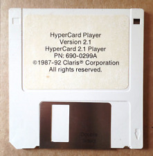 Vintage 1987-1992 CLARIS HyperCard Player Version 2.1 Disk picture
