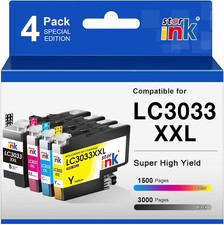 LC3033 BK C M Y Ink Cartridges Compatible for Brother LC3033 Ink Cartridges picture
