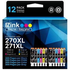 E-Z Ink Compatible for Canon PGI-270XL CLI-271XL 270XL 271XL Ink, 12 Pack picture