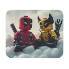Lego Deadpool and Wolverine Mouse Pad, Desk Accessory, Gaming Gear, Office picture