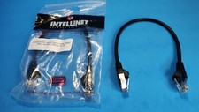 Lot of 2 x 1ft. Intellinet Cat5e Molded Snagless RJ45 Network Patch Cable, Black picture