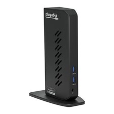 Plugable USB 3.0 Dual 4K Monitor Docking Station HDMI UD-6950Z OPEN BOX TESTED picture