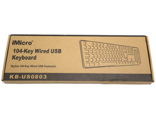 New iMicro KB-US0803 104-Key Wired USB Keyboard Black picture