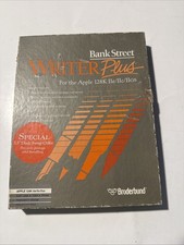 Bank Street Writer Plus Apple IIe IIc IIGS 5.25” Broderbund 1986 Boxed Set picture