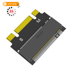 JMT M.2 NVME M-Key B+M 2230 to 2242 SATA-Bus SSD 2230 2242, Black picture