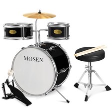 MOSEN Drum Set 3-Piece Beginner Drum Set Junior Drum Kit with Adjustable Thro... picture