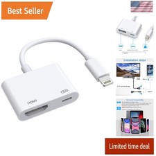 [Apple MFi Certified] Apple Lightning to HDMI Adapter for iPhone to TV, 1080P Di picture