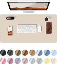 Large PU Leather Desk Pad Office Mouse Mat Non-Slip Waterproof Desk Protector picture