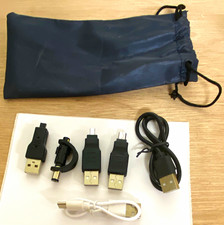 USB-A to Micro-USB Short Charging Cables Set, Portable, Black/White picture