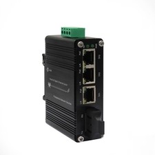 Industrial 3-Port 10/100/1000T 802.3at PoE+ 1-Port 100/1000X SFP Ethernet Switch picture