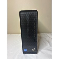HP Slim Desktop PC S01-pF1013w Intel Black Small Form Factor Tower 9EE37AA#ABA picture