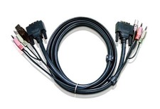 ATEN 2L-7D02UI Video- /USB / Audio-Kabel USB Typ A 4-polig Mini-Phone Stereo 3.5 picture