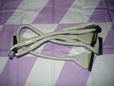 New Open Box 5 Connector 56 Inch 68 Pin Ultra Wide SCSI Cable Round 4 Drives picture