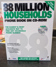 Vintage  88 Million Households Phone Book On CD-ROM | BOX ONLY NO DISK picture