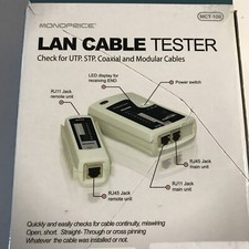 Monoprice RJ-11 and RJ-45 Modular Plug Tester MCT-108 8138, 108138  picture