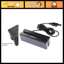 USB Magnetic Stripe Card Reader - 3-Track POS Credit Card Swiper for Payments picture