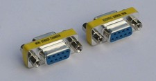 DB9 Female to Female FF Slimline Gender Changer picture