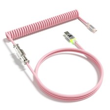 ATTACK SHARK C01 Ultra Custom Coiled USB C to A Cable for Mechanical Keyboard picture