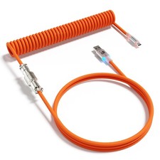 Mambasnake C01Ultra RGB Coiled Keyboard Cable 2m Type-C to Usb-a Hyper-Speed picture