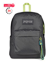 JanSport Superbreak Plus Charmed, Bag One Size, Charm Smokey Grit/Bratty picture