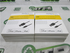 StarTech USB Cable 6in 15cm Black Lightning Connector NEW Lot of 6 picture