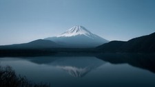 Landscape lake water reflection snow mountains Custom Gaming Mat Desk picture